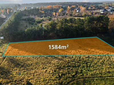 Sierosław | działka budowlana MPZP |  1584 m2