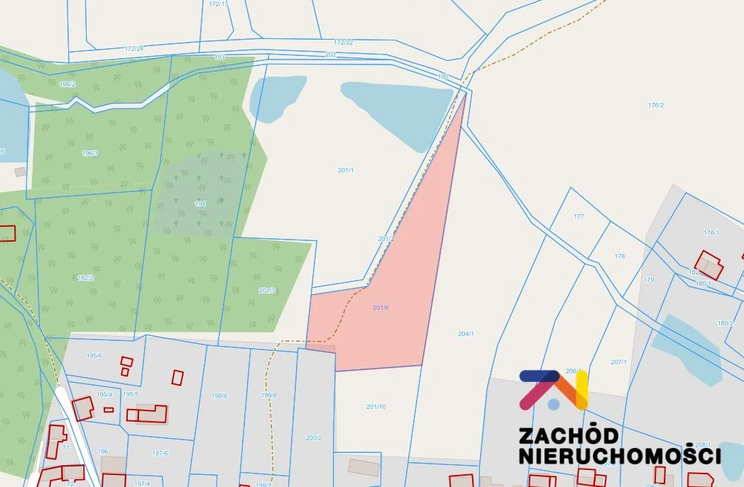 PREZENTUJEMY NA SPRZEDAŻ DZIAŁKĘ NR 201/6 O POWIERZCHNI 4 800 M2. Działka położona jest w północnej części miejscowości ŁAZ - gm. Zabór. - 3