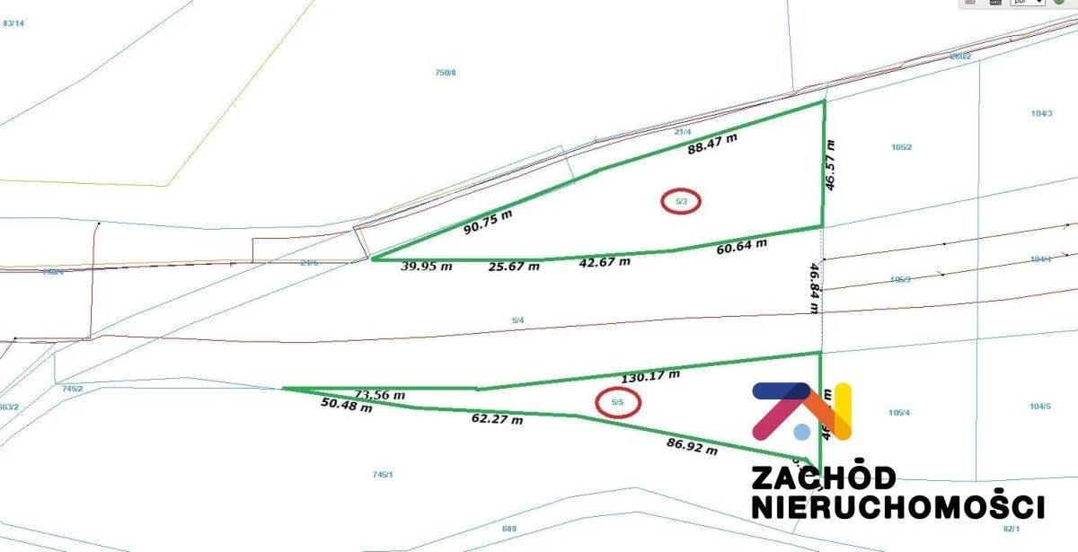 Oferujemy na sprzedaż 2 działki zlokalizowane w Nowym Kisielinie w okolicy strefy przemysłowej (położone pomiędzy ulicami Nowy Kisielin- Kolejowa, a Nowy Kisielin- Jeździecka) - 2