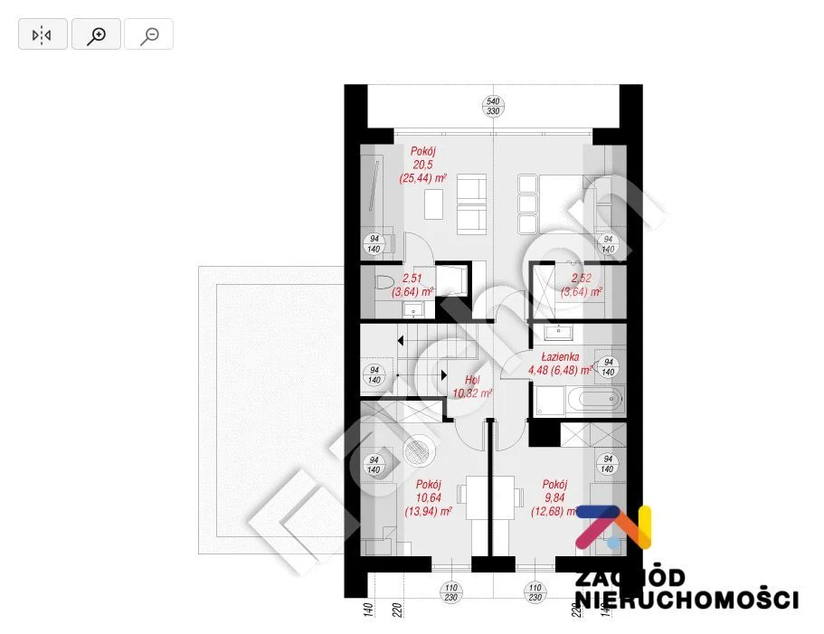 Oferujemy Państwu na sprzedaż działkę budowlaną w miejscowości Cigacice o pow. 942m2 z rozpoczętą budową. - 2