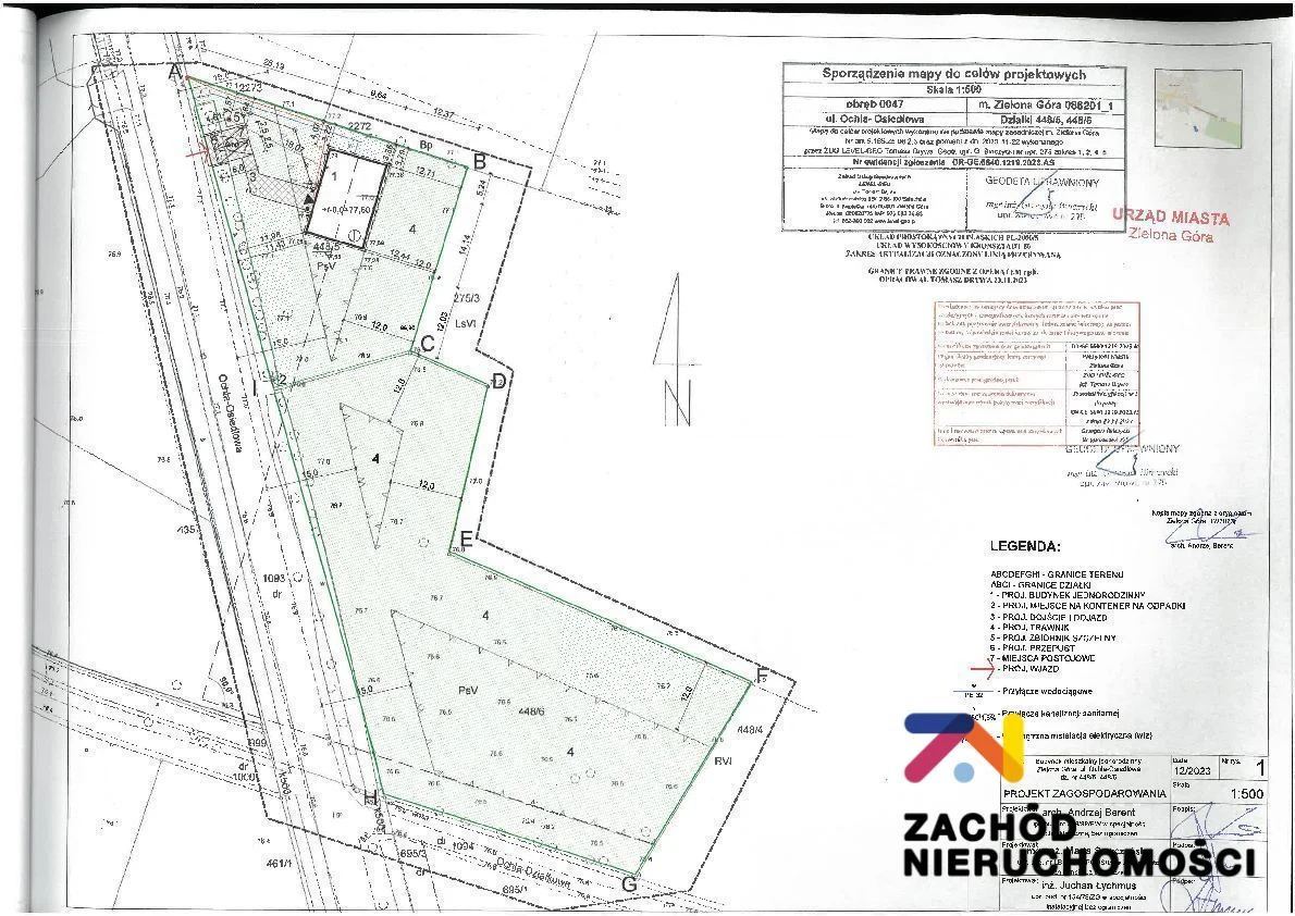 Oferujemy Państwu działkę budowlaną graniczącą z lasem oraz gotowym projektem domu wraz wydanym pozwoleniem na budowę. - 5
