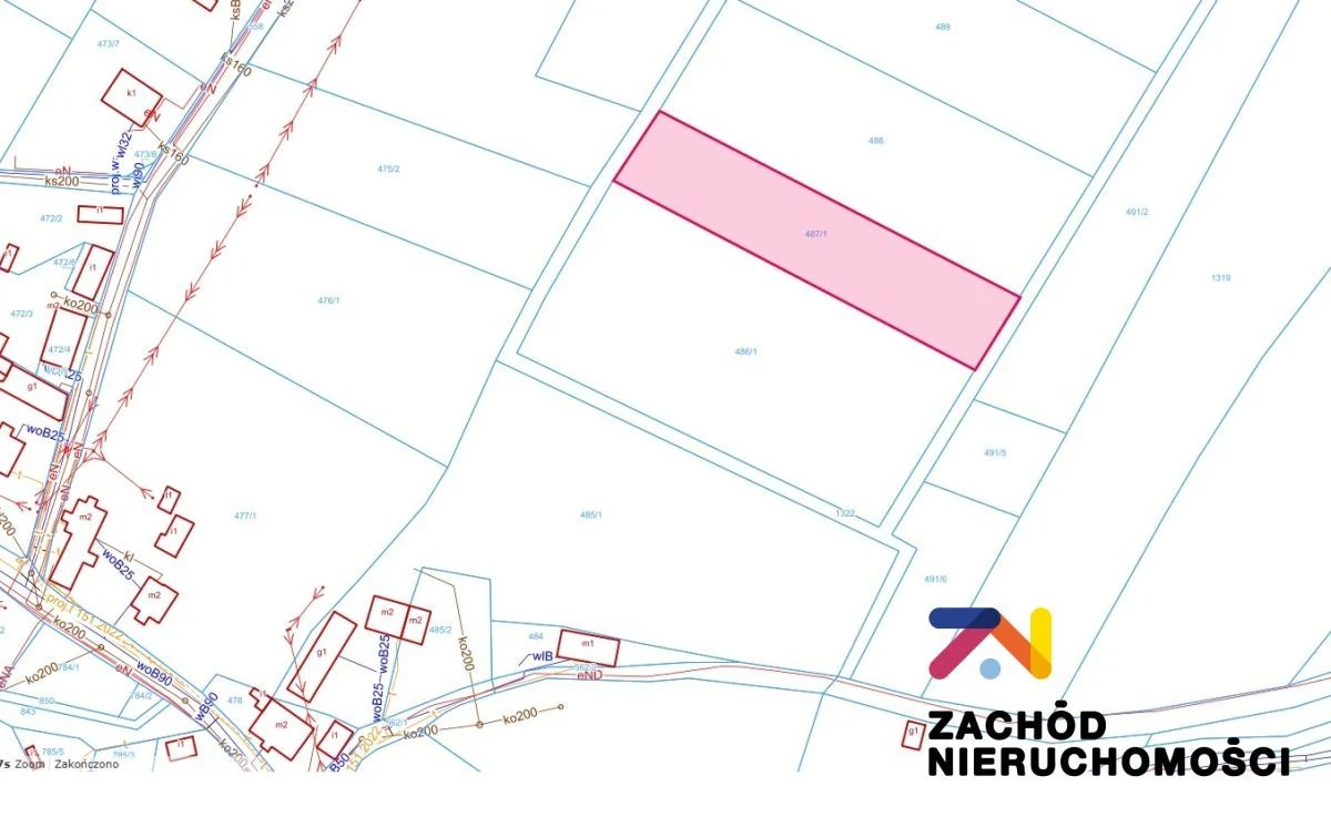 Oferujemy na sprzedaż działkę budowlaną o powierzchni 2481m2 położoną w Bogaczowie. - 3