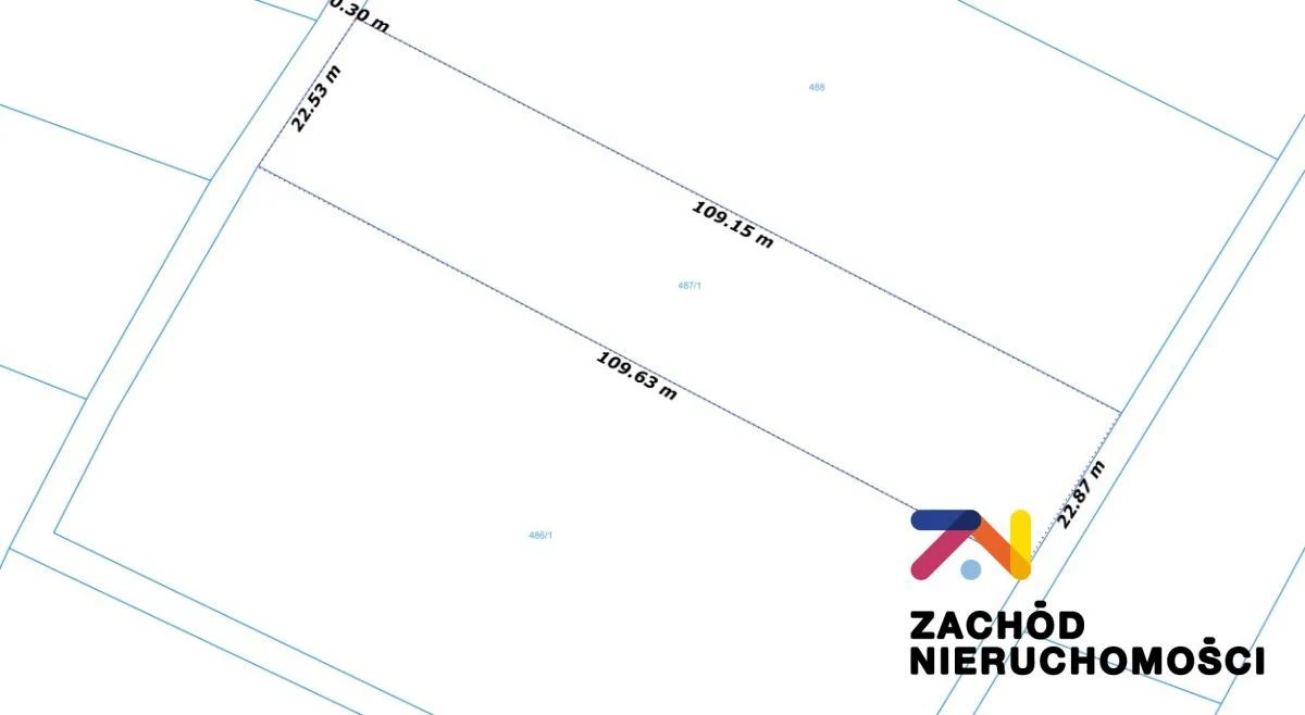 Oferujemy na sprzedaż działkę budowlaną o powierzchni 2481m2 położoną w Bogaczowie. - 2