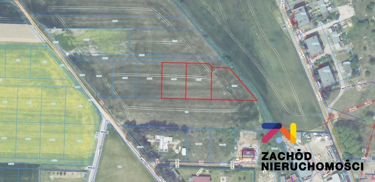 Na sprzedaż działki o powierzchni od 1000 m2 do 1100 m2 usytuowane w miejscowości Niedoradz w niedalekiej odległości od Nowej Soli. - 2