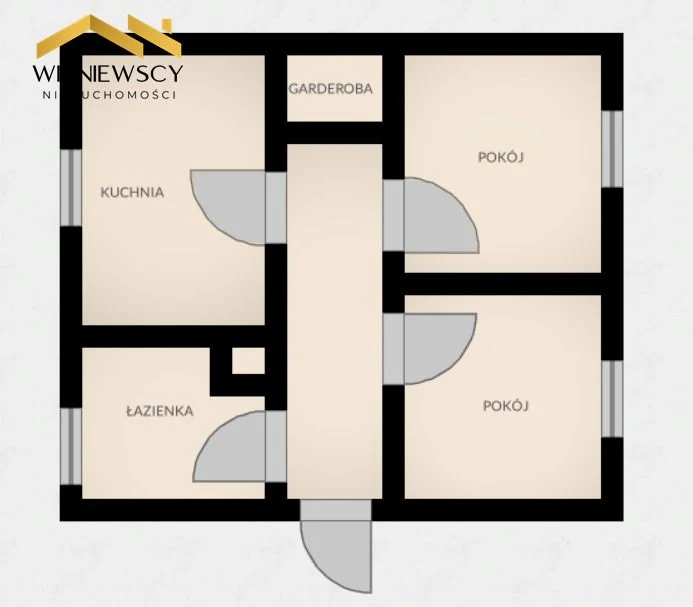 Mieszkanie 53,6m², 2 pokoje, ul.Królewiecka Elbląg - 4