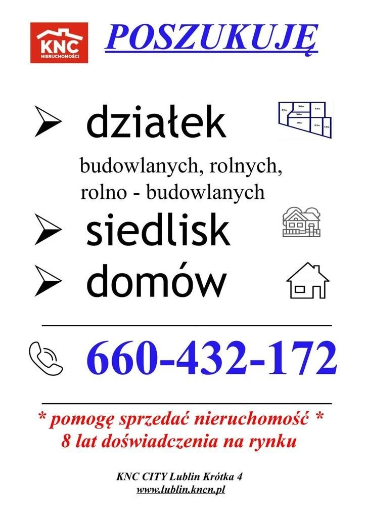 Wierciszów, działki budowlane MN, media 100%. - 3