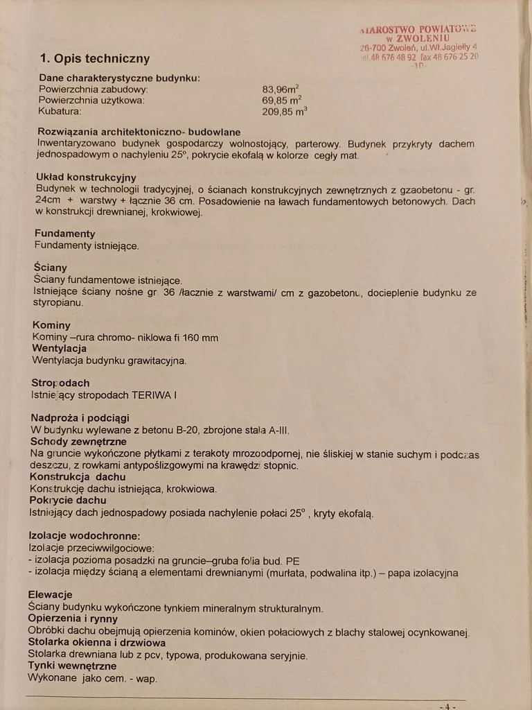 Działka z WZ 4883 m2 Gródek gm. Policzna/zwoleński - 2