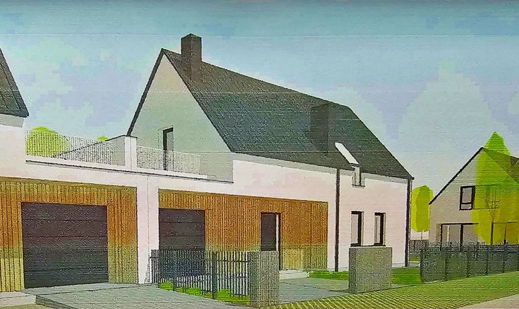Działka z projektem na dwa domy dwulokalowe - 3