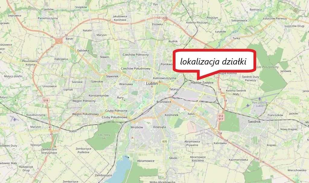Działka Lublin-Zadębie inwestycyjna/budowlana - 2