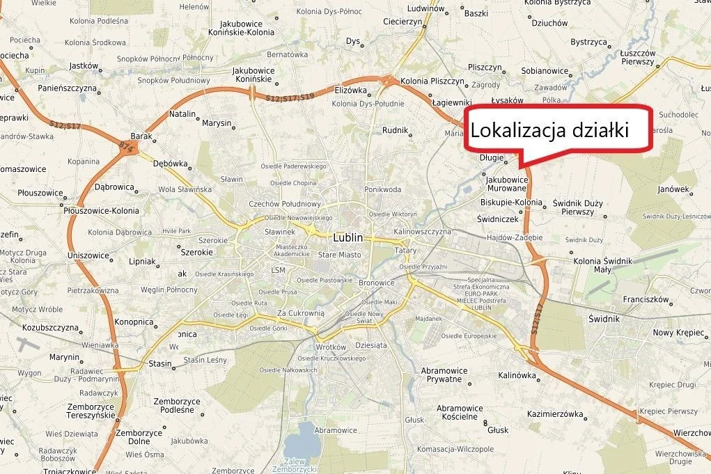 Działka 0,94ha U/MN Wólka gm. Długie pod Lublinem. - 5