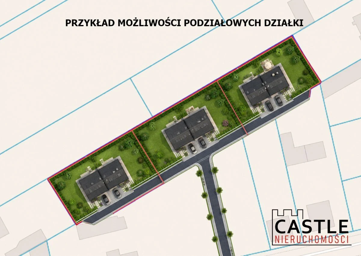 Działka z możliwością podziału na3 działki - 3