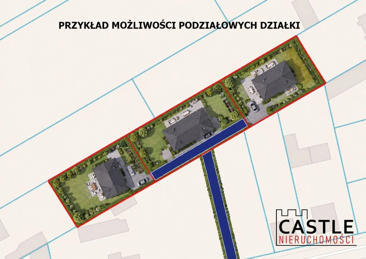 Działka z możliwością podziału na3 działki - 4