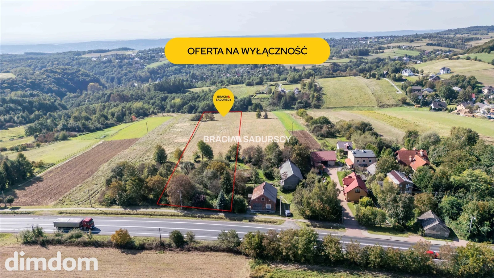 Działka budowlana/98 ar/Wierzchowie/Wielka Wieś