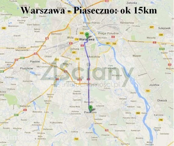Działka budowlana o pow. 3200 m2, w uroczej miejscowości Prace Duże, położona 12 km od Piaseczna.