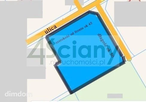 Działka budowlana o powierzchni 2415 m² położona w miejscowości Strzeniówka (gmina Nadarzyn).