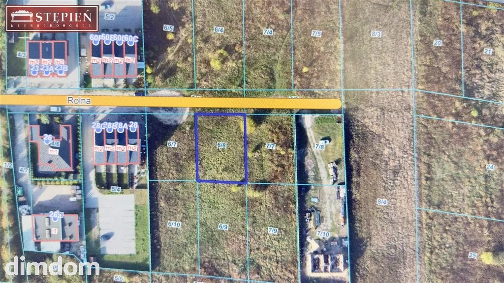 Działka budowlana - Gniezno, Arkuszewo, ul. Rolna | 572 m² | Media | MPZP
