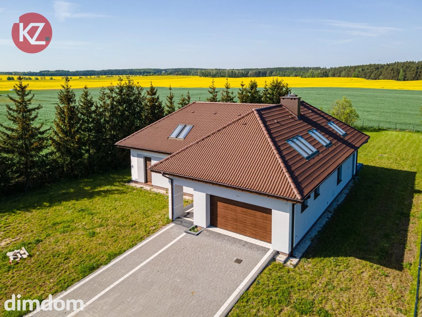 Piła-okolice, Dom w stanie deweloperskim.