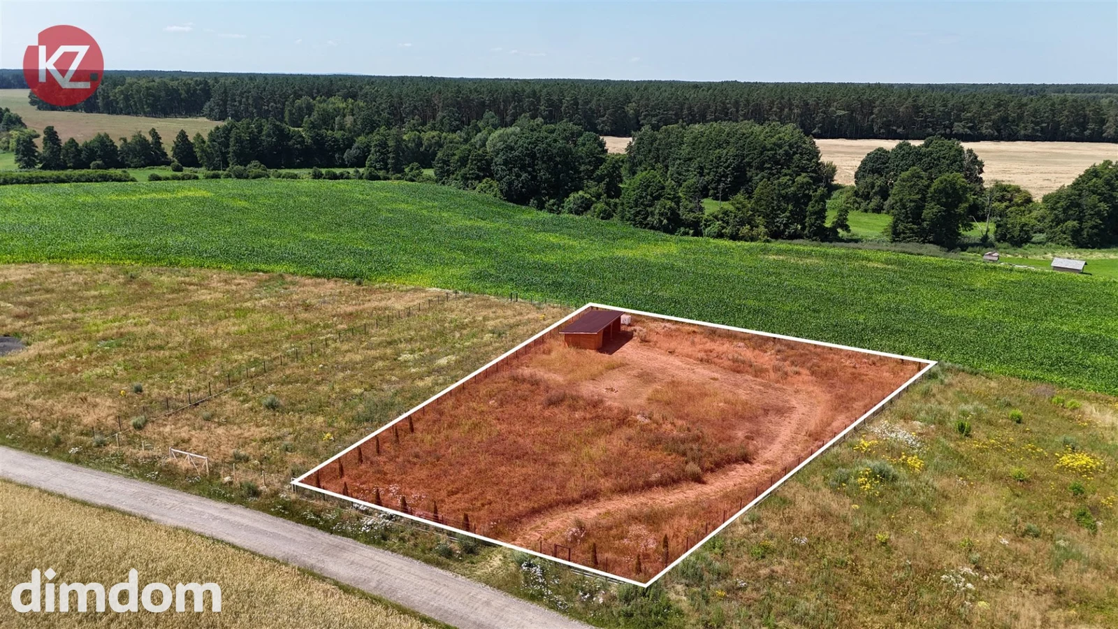 Działka budowlana 2332 m² w Dolniku (gm. Krajenka) - WZ na dom, rekreację i budynki gospodarcze!