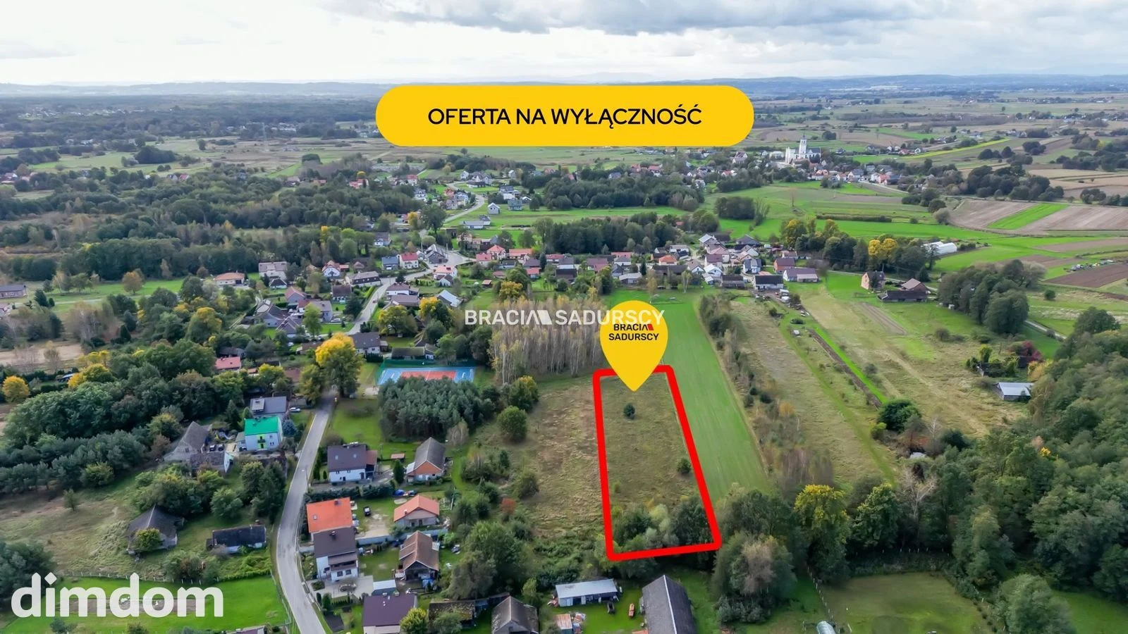 działkę budowlaną w Bratucicach