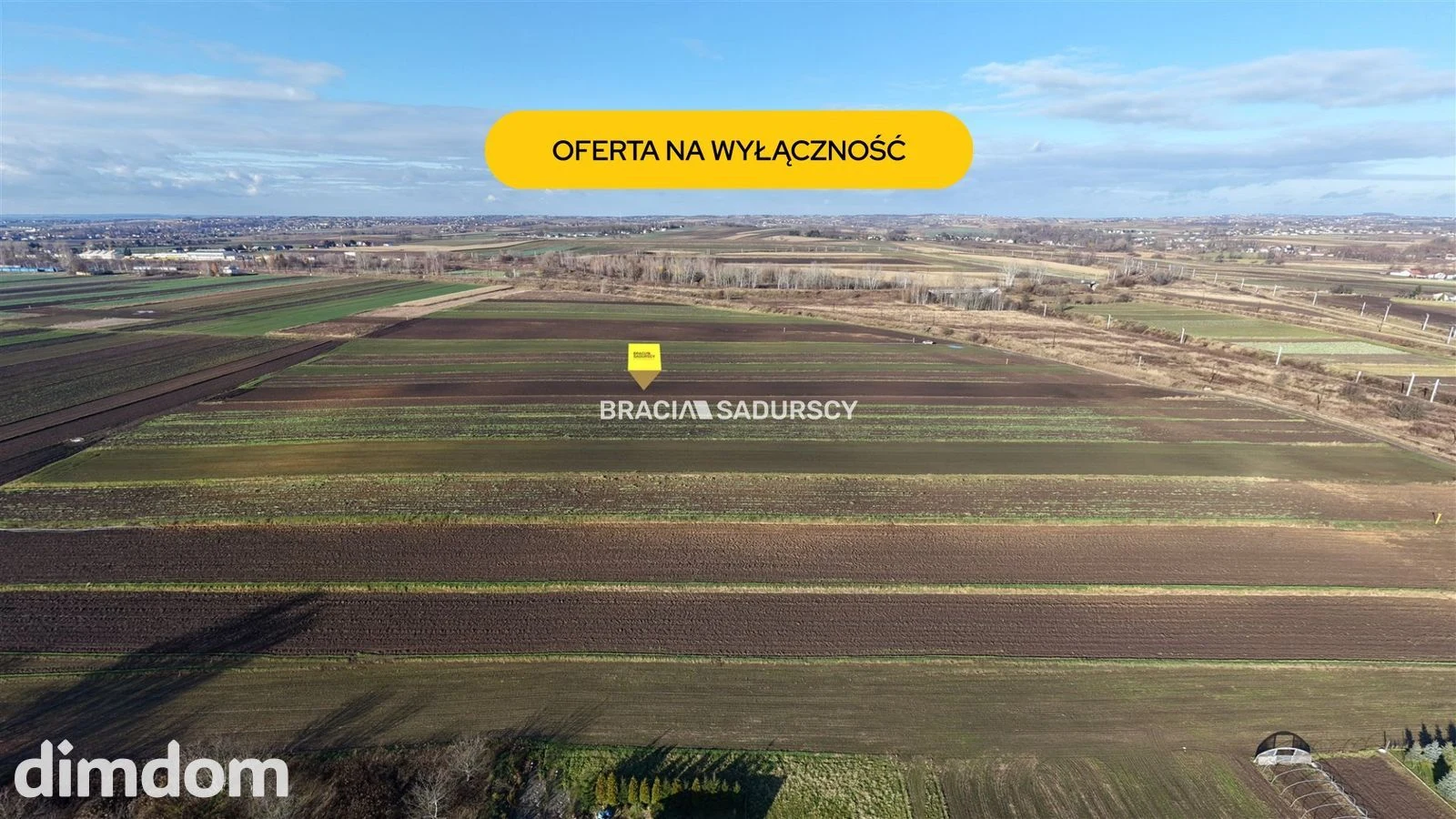 Działka budowlana o pow. 53 ar. w Krakowie.