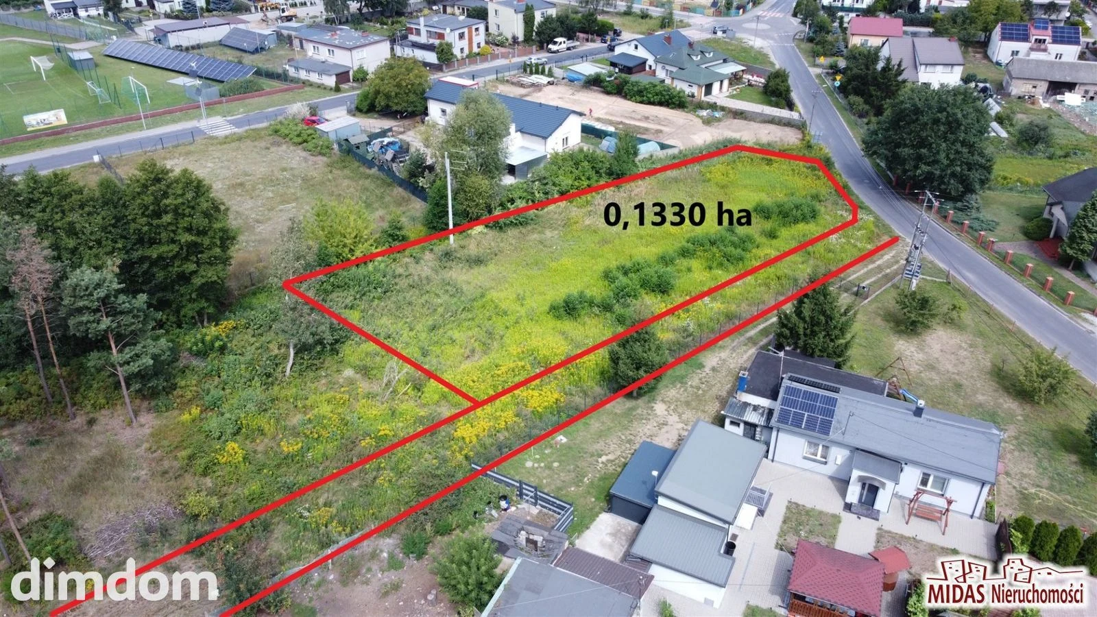 Działka z planem w centrum Stawek