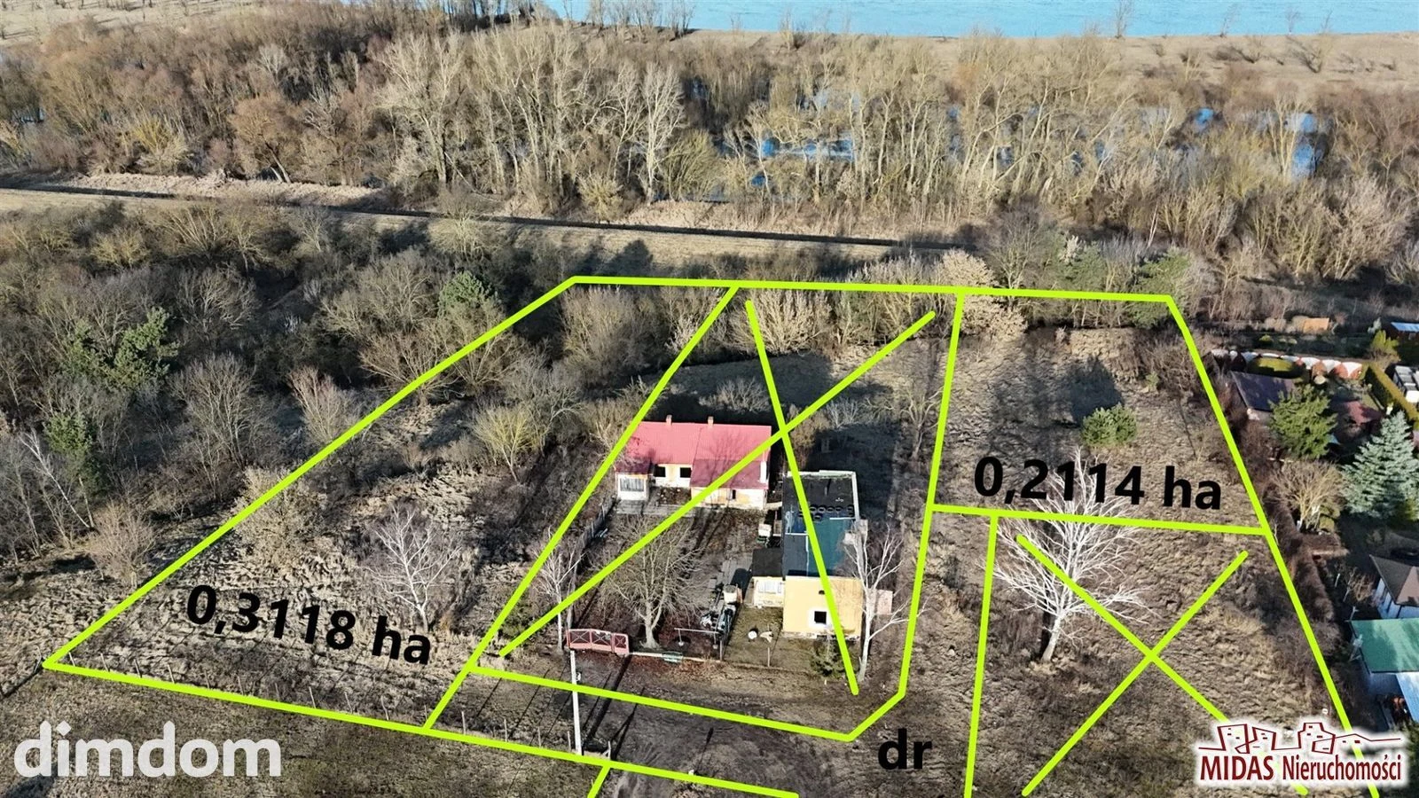 Działka budowlana 2114 m2 z widokiem na Wisłę!