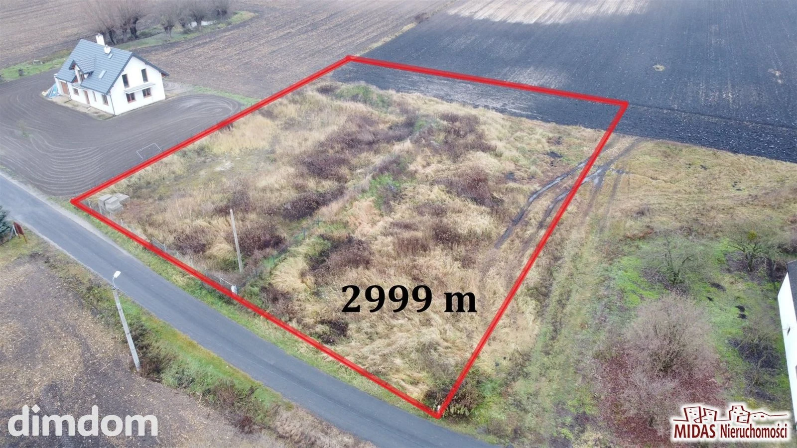 Działka 2999m2 blisko trasy Toruń-Włocławek
