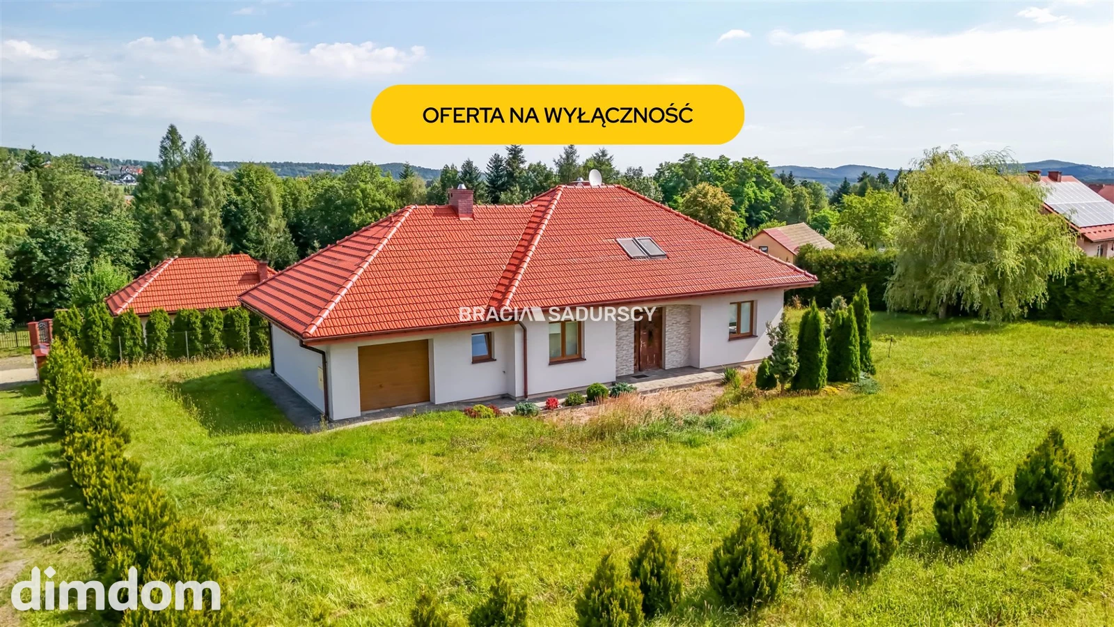 Nowoczesny dom parterowy w Łapanowie