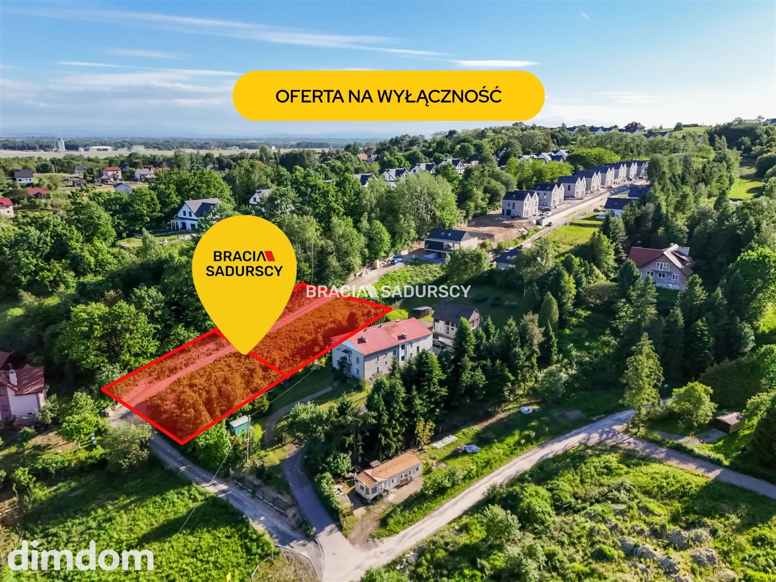14,64 AR DZIAŁKA BUDOWALNA -  UL. POD LASEM, BALICE GM.ZABIERZÓW