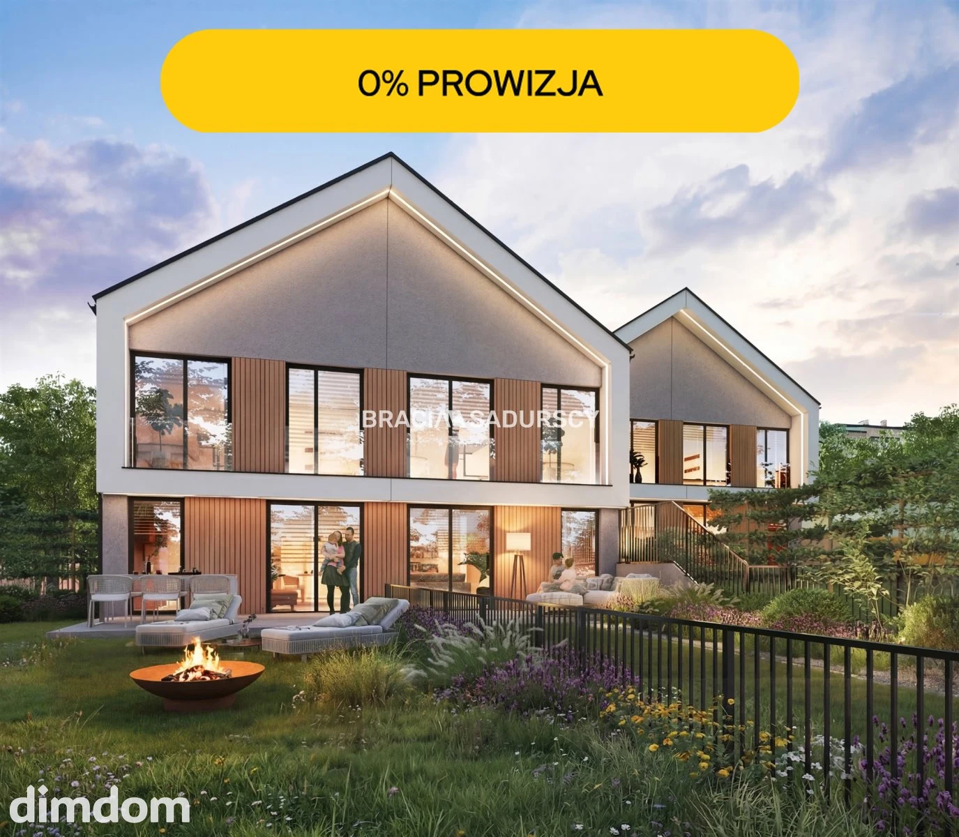 Nowoczesne segmenty z ogródkami | Skotniki | Pompa