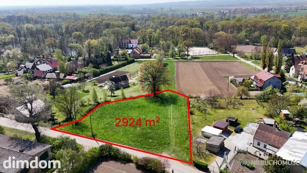 Działka pod dębem * Strzelin * 2900 m2