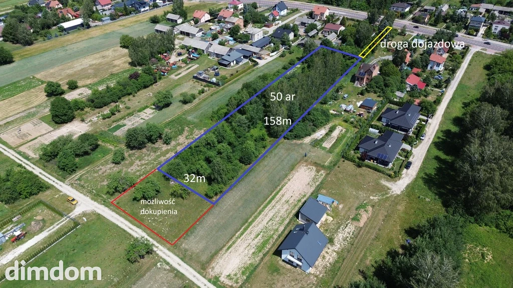 Działka budowlana 5000 m², media, bliźniaki