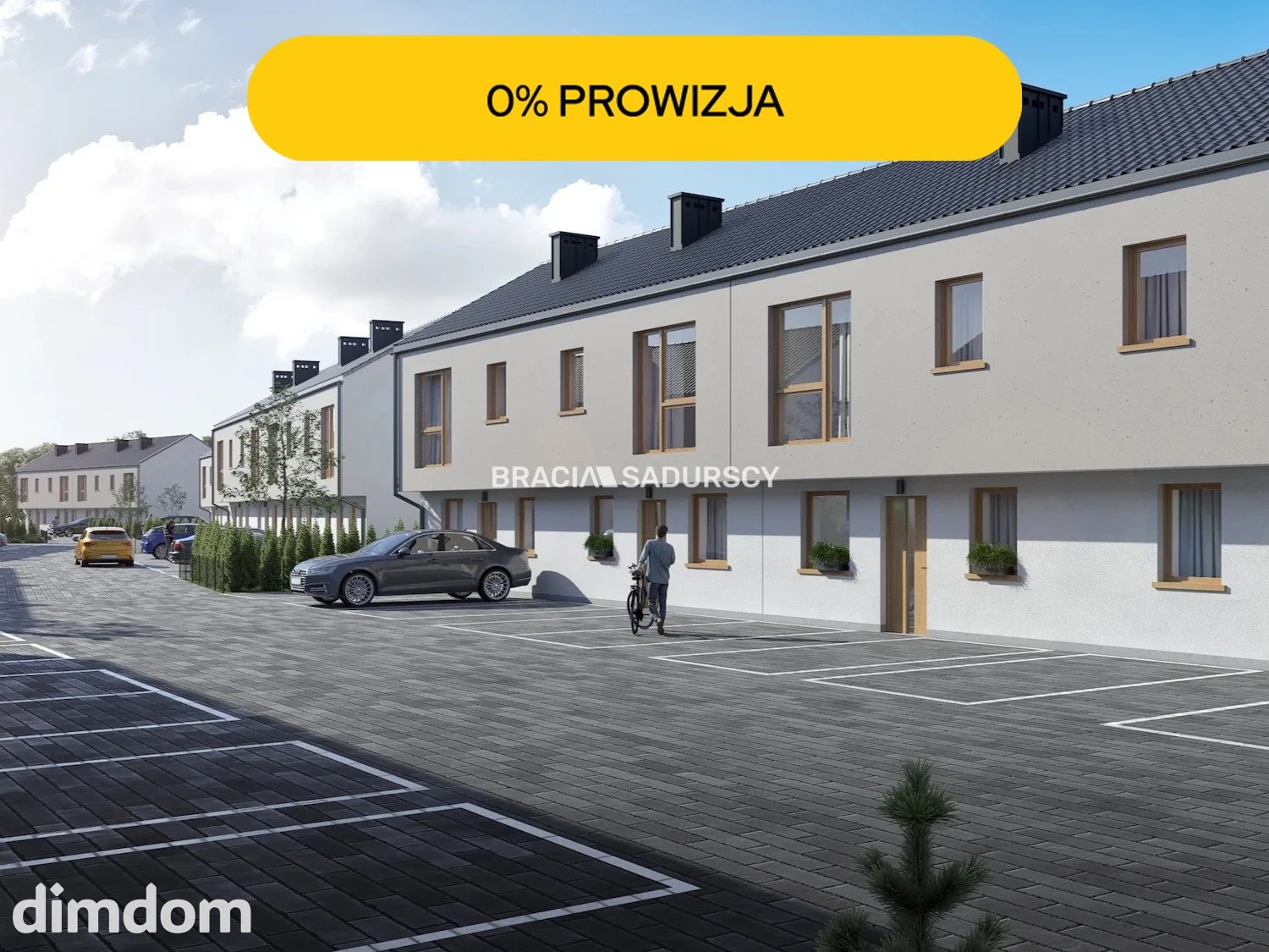Gotowy dom szeregowy z ogródkiem | 2 m.p.