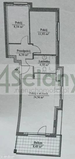3 pokoje | 56 m² | Białołęka