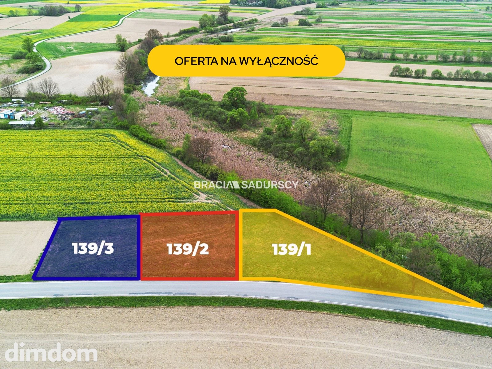 30 ar działek budowlanych, gm. Czernichów