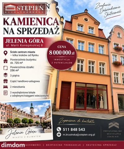 KAMIENICA INWESTYCYJNA-ŚCISŁE CENTRUM