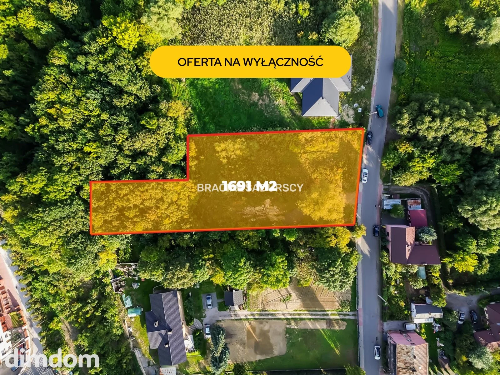 Działka budowlana | 1691 m² | MPZP | Słomniki