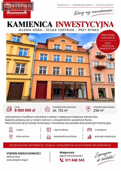 KAMIENICA INWESTYCYJNA-ŚCISŁE CENTRUM