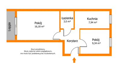Przytulne 2 pokoje bez remontu - 2
