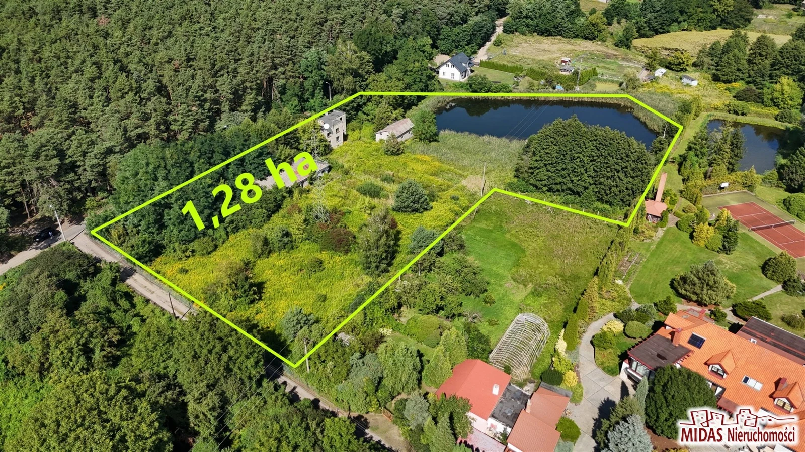 JEDYNA na Południu działka 12794m2 ze stawem!