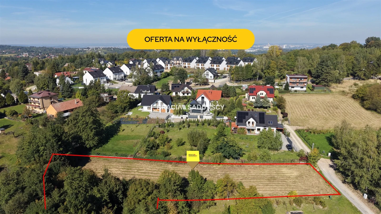 DZIAŁKA BUDOWLANA UZBROJONA PRZY WIELICZCE 32 ARY