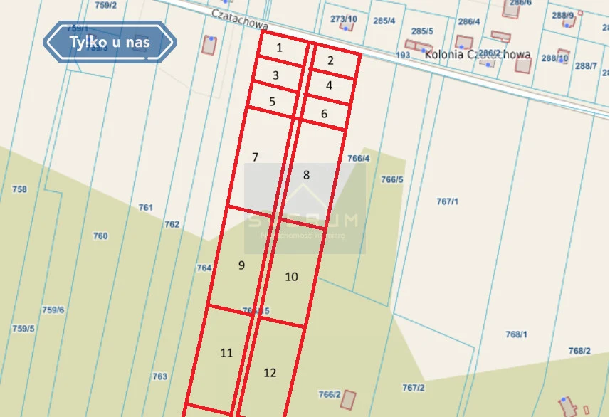 Działki Budowlane centrum Jury Czatachowa gm Żarki - 2