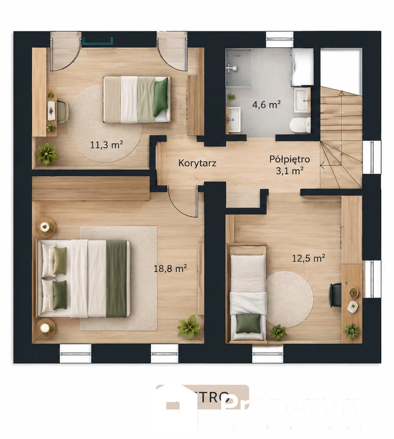 Dom wolnostojący 130 m²  Białystok, ul. Gedymina. Stan Deweloperski - 4