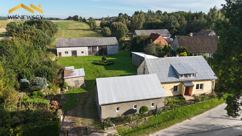 Siedlisko - dom 153 m² i 11,29 ha ziemi rolnej – Laskowice, gm.Prabuty
